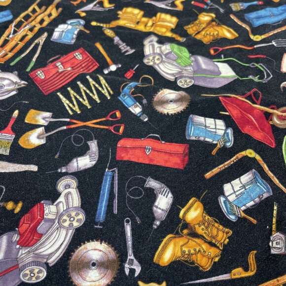 Tools Construction Custom Made Pillowcase Sz Queen - Picture 2 of 4